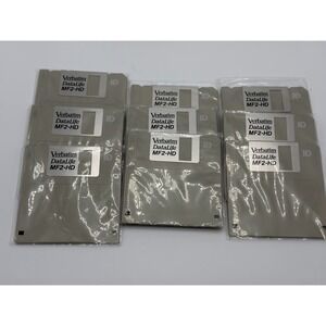 9 Verbatim DataLife High Density 3.5" Microdisks MF2-HD New Sealed Floppy Disks
